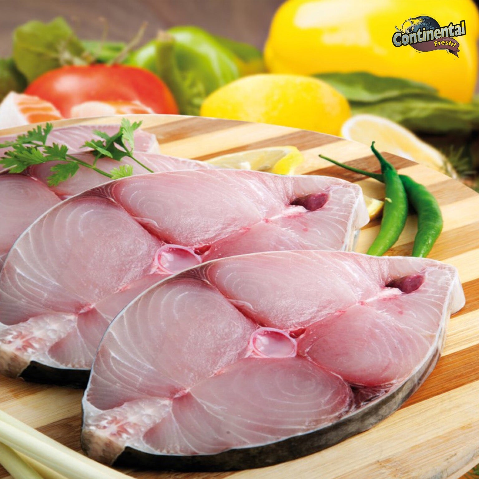 Ultra Premium Vanjaram Fish Slices (8-12KG Size Fish)